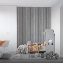 Load image into Gallery viewer, 3D Wood wallpaper ( Grey ) 300 * 100 CM