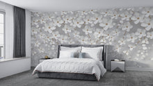 Load image into Gallery viewer, 3D white Flower wallpaper
