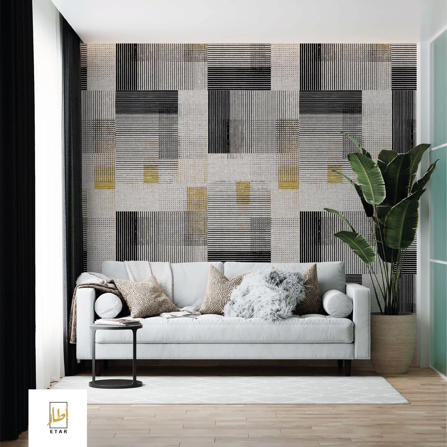 Black Weave Wallpaper